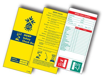 Good to go safety MEWP check book