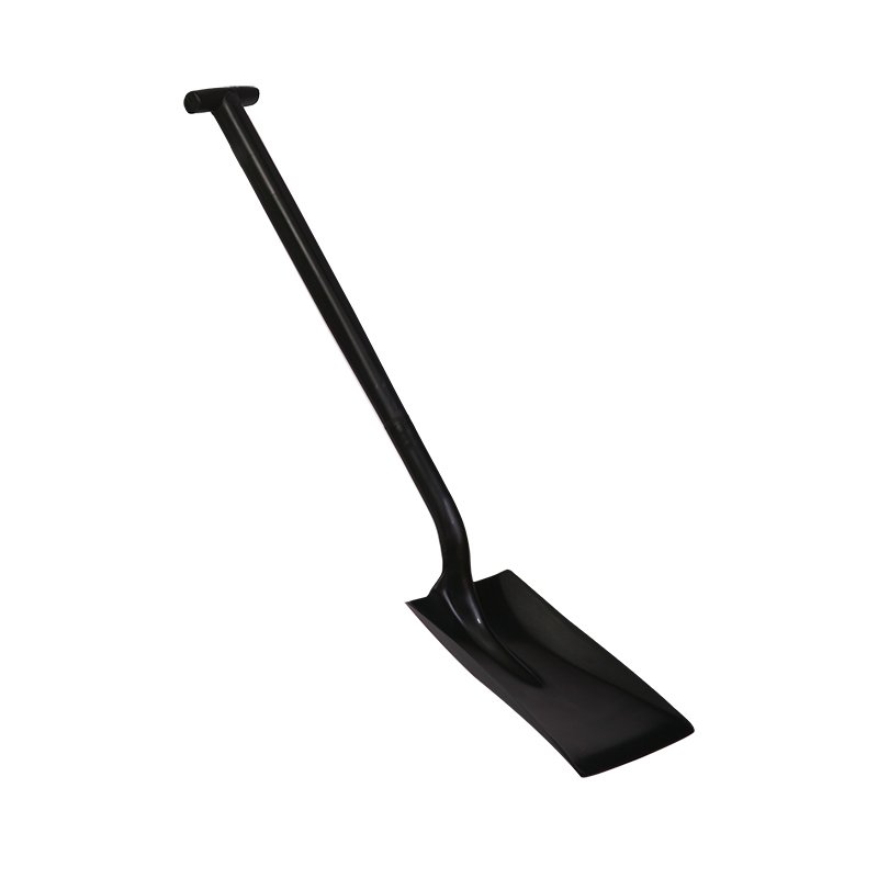 Two Piece Shovel - Standard Blade, T-grip Handle, Black