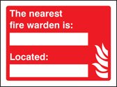 The nearest fire warden is